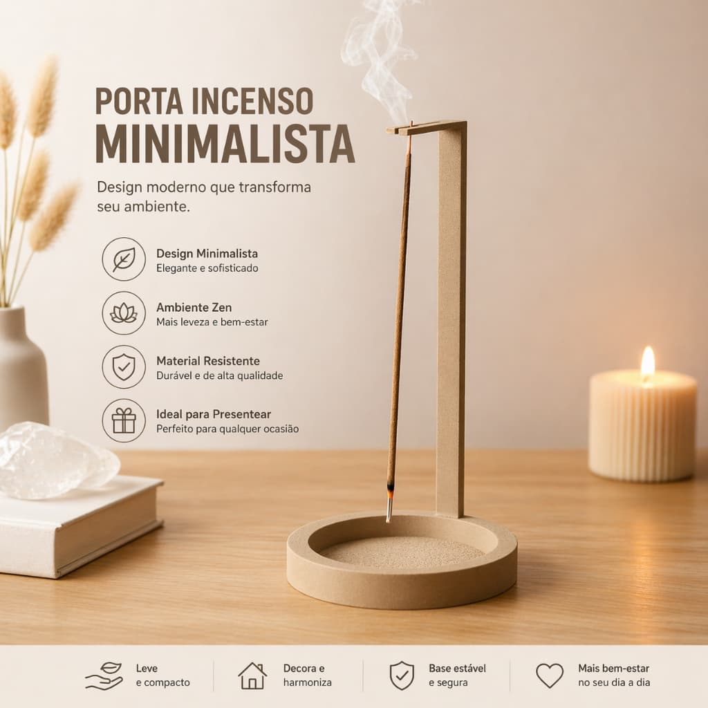 Porta Incensos Vertical - Queimador de Incenso - Qualidade Premium