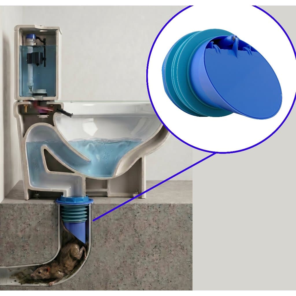 Válvula de Retenção de 100mm para Vaso Sanitário com Anel de Vedação