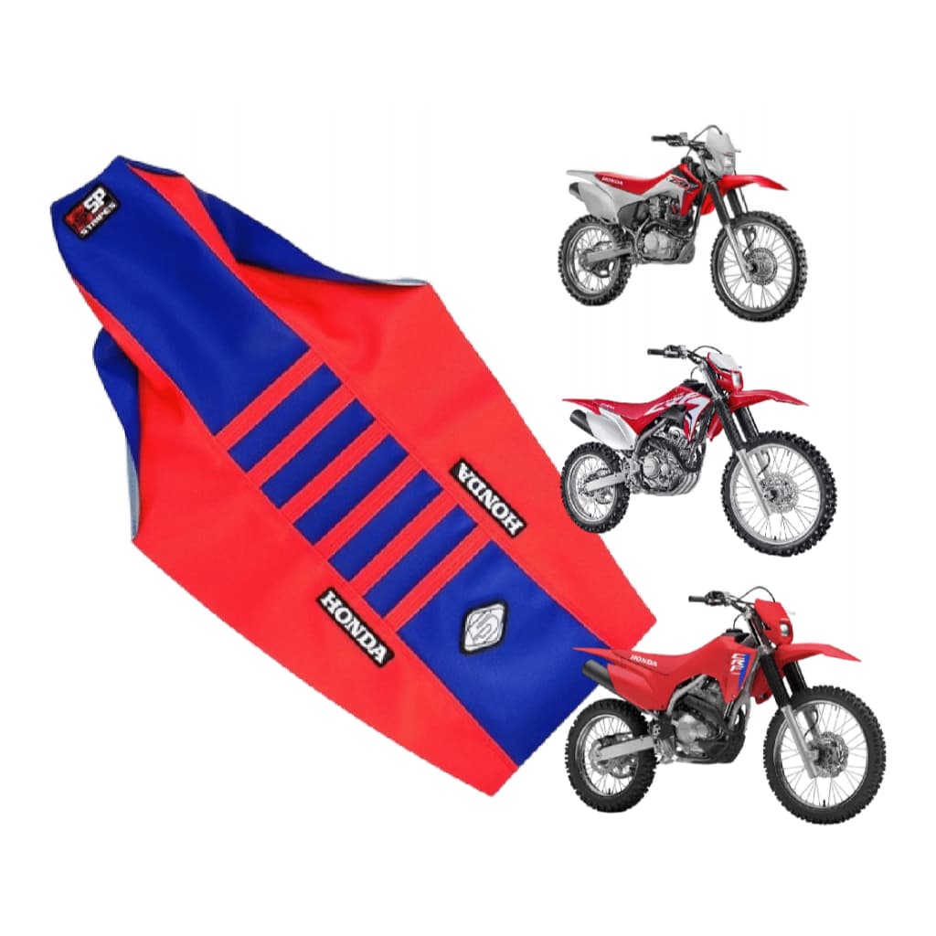 Capa De Banco 5inco Assento Crf 250f Honda Emborrachada Crf 300f antiderrapante vermelha e branca crf 230 grip forte ful