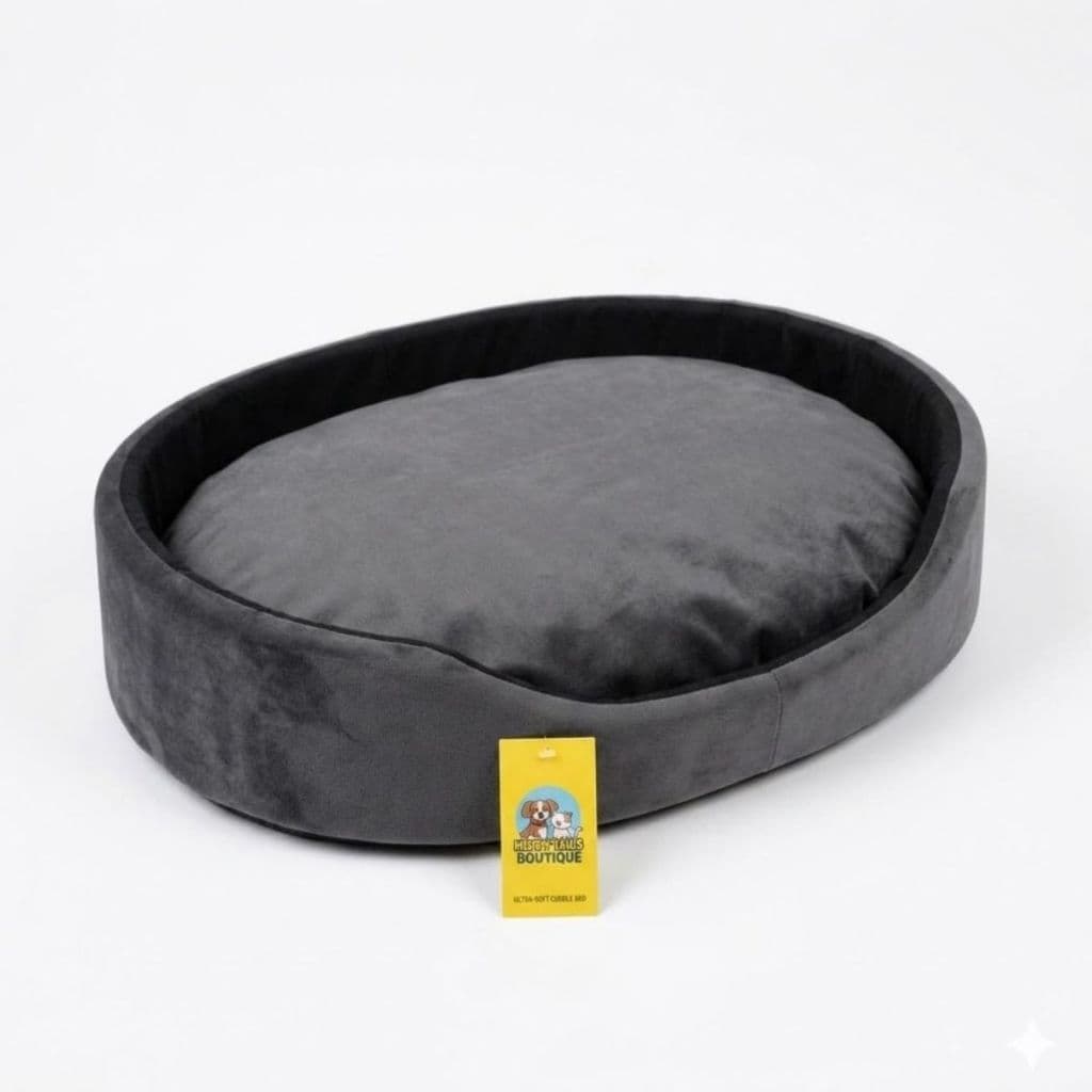 Cama Caminha Para Cachorro Europa Cinza Pet Confortável Macia Lavável Antialérgica Cães Pequeno Médio Porte Luxo