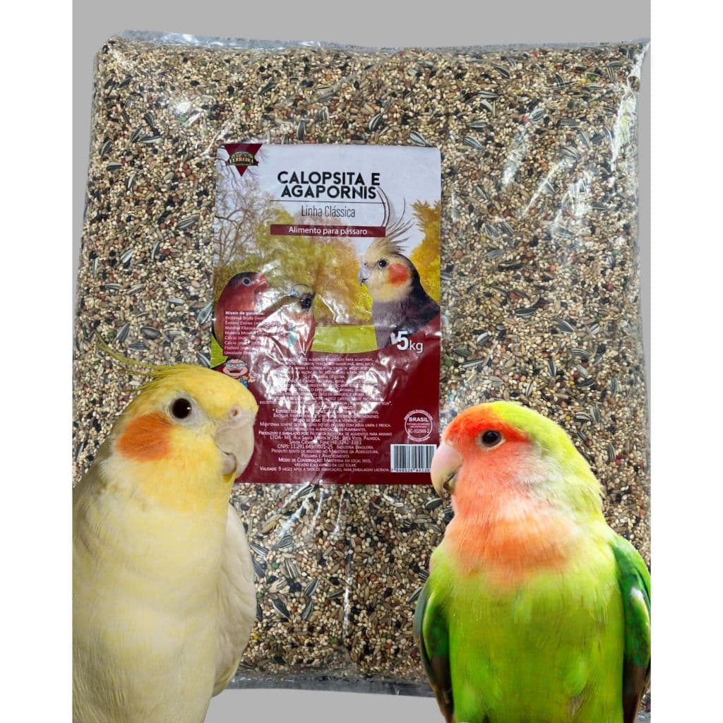RAÇÃO CALOPSITA E AGAPORNIS FERREIRA 5KG - 10KG - 15KG - 20KG