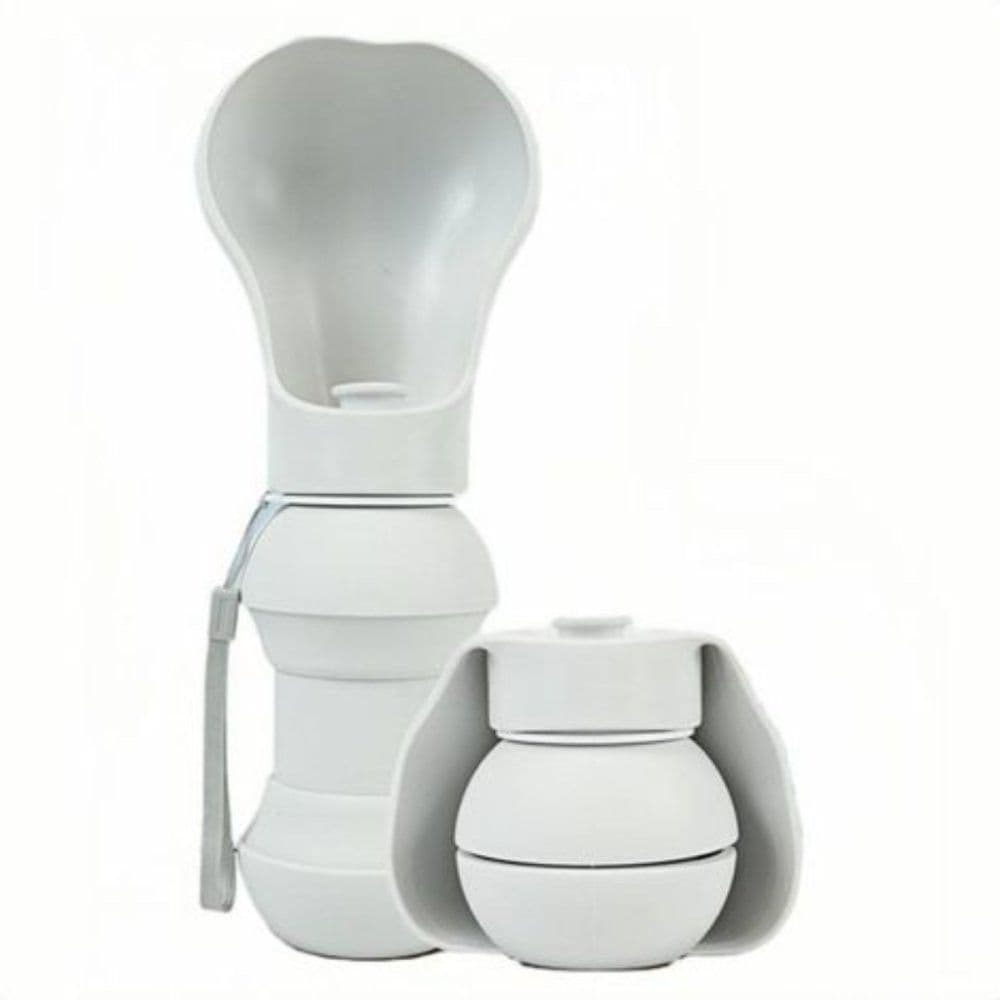 Bebedouro Portátil Pet 300ml Silicone Dobrável Leve para Passeios e Viagens
