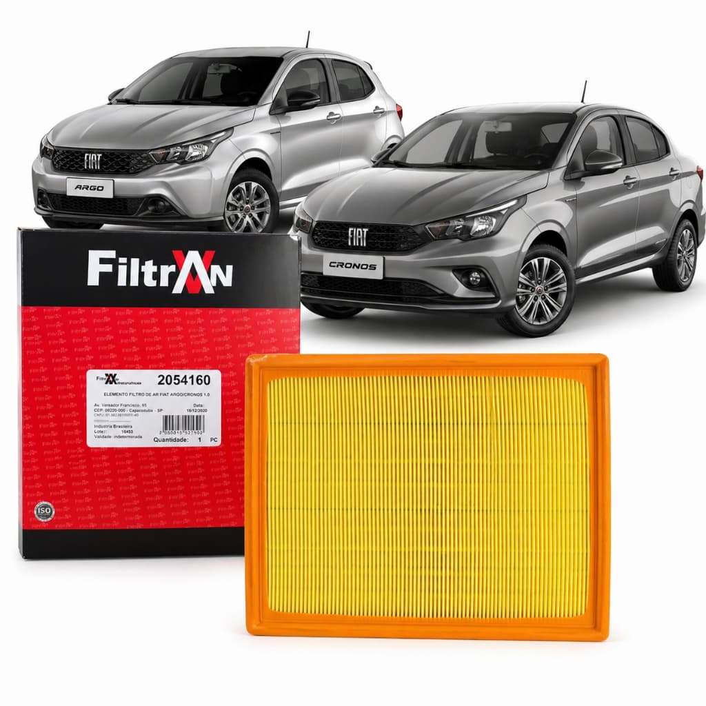 Filtro Ar Motor Filtran Argo Cronos 1.8 2017 2018 2019 2022