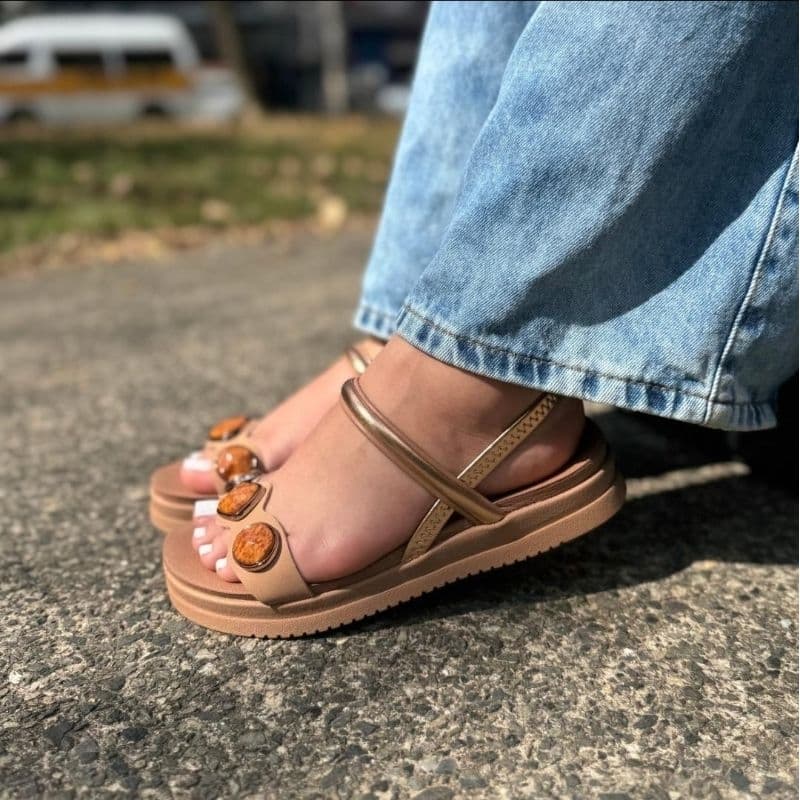 Sandalia Papete Flatform Mississipi Lançamento Moda Calce Facil Original