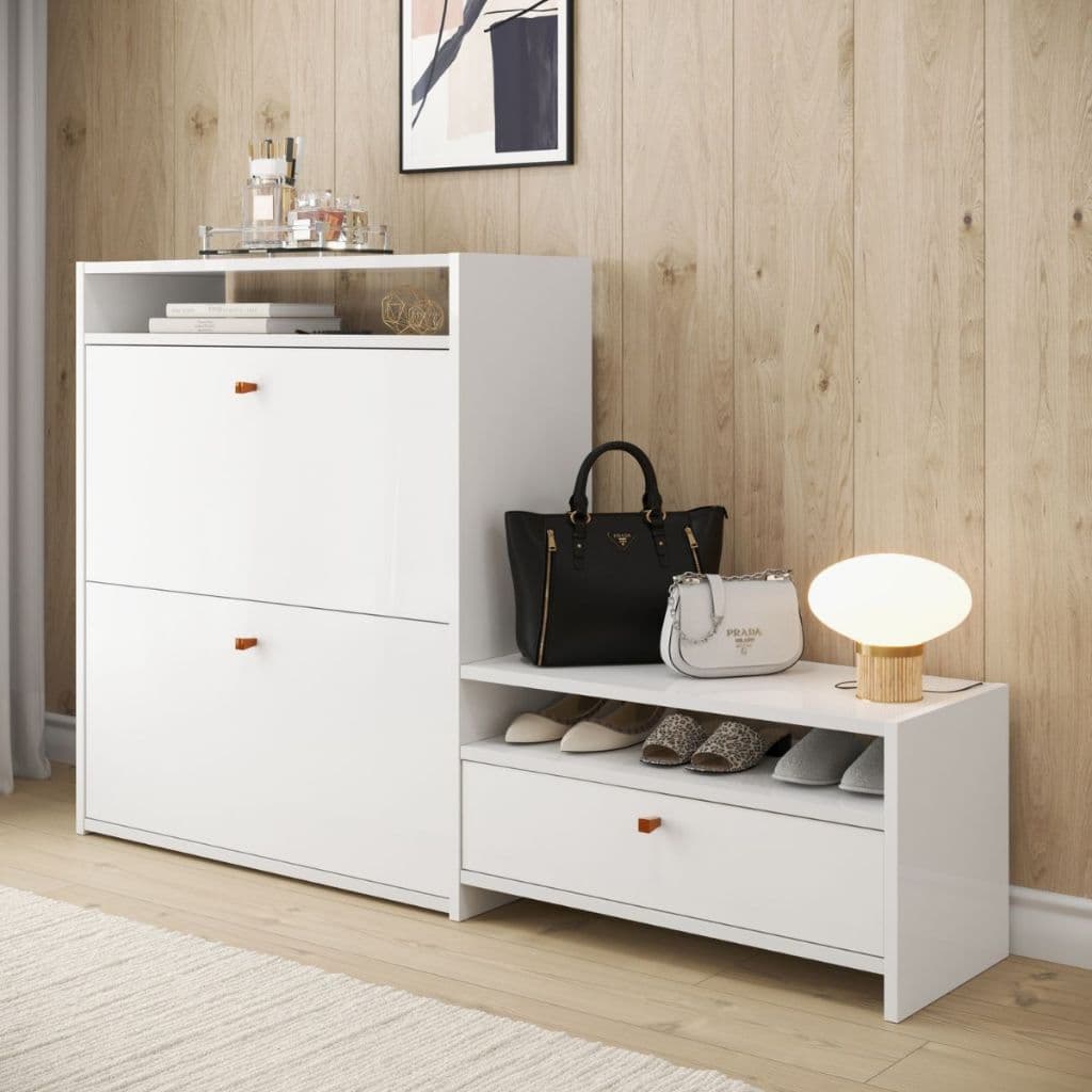 Sapateira 3 Portas Decoração Quarto Hall Entrada Closet 18 Pares Calçados Unissex  Adulto Infantil