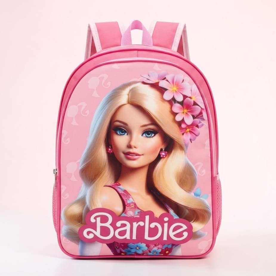 Mochila Escolar Infantil Feminina Barbie | Grande para Volta às Aulas I Envio Imediato