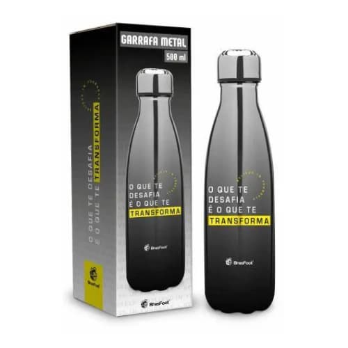 Garrafa Térmica Metal Neo 500ml Aço Inox - O Que Te Desafia