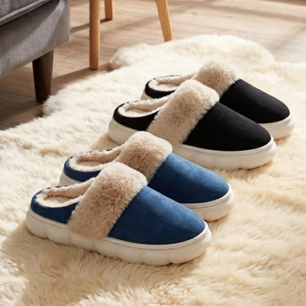 Pantufa Nuvem Infantil Menino Menina Forrada Antiderrapante