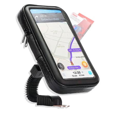 Suporte De Celular Moto Impermeável Carregador Usb Até 6.3