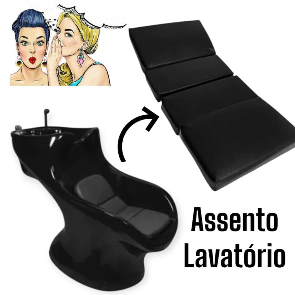 ASSENTO PARA LAVATÓRIO ITALIANO BARBEIRO CABELELEIRO UNIVERSAL