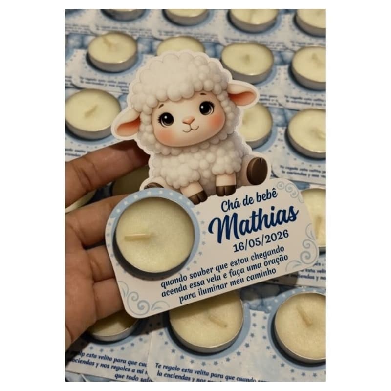 kit Lembrancinha personalizada vela aromática latinha na atg, lembrancinha de chá de bebê, vela aromática, personalizada