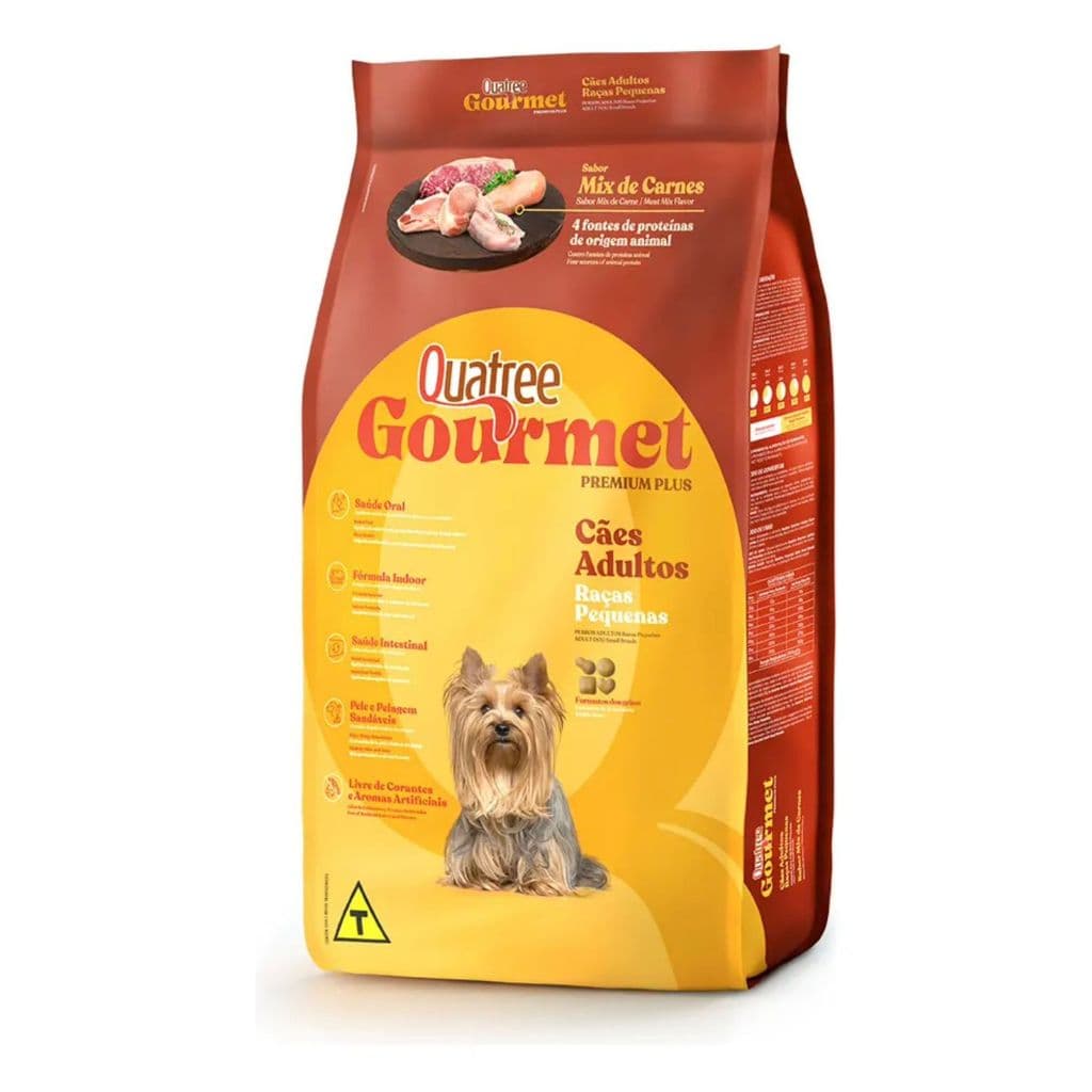 Ração Quatree Gourmet Premiun Plus Adultos Raças Pequena 10kg