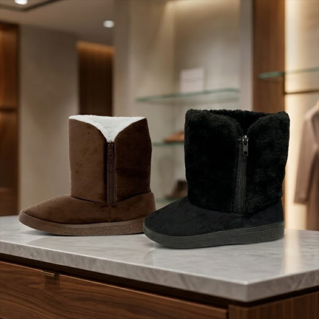 Bota Feminino Infantil Kids Cano curto Eskimo Ugg Forrada solado Emborrachado