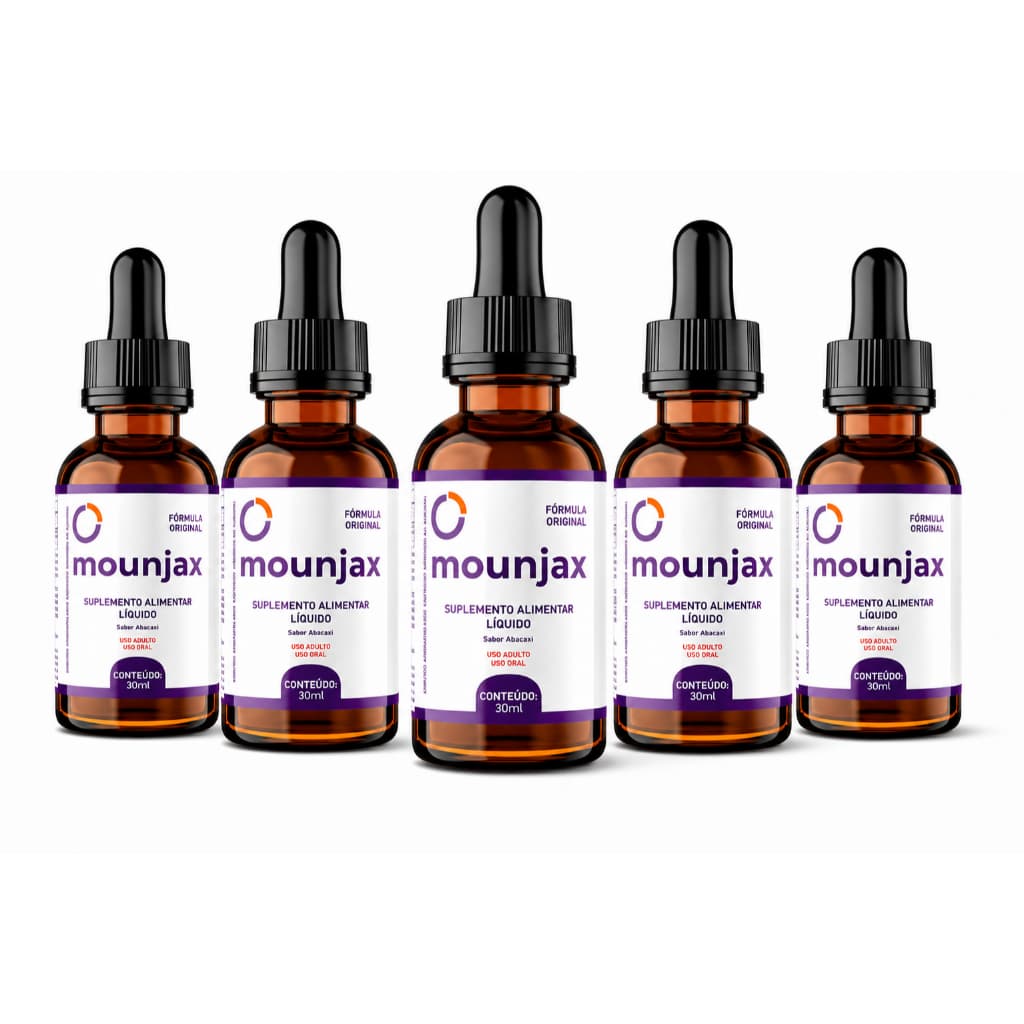 5 Frascos Moun-jax - 100% Original E Garantido Na Promoção