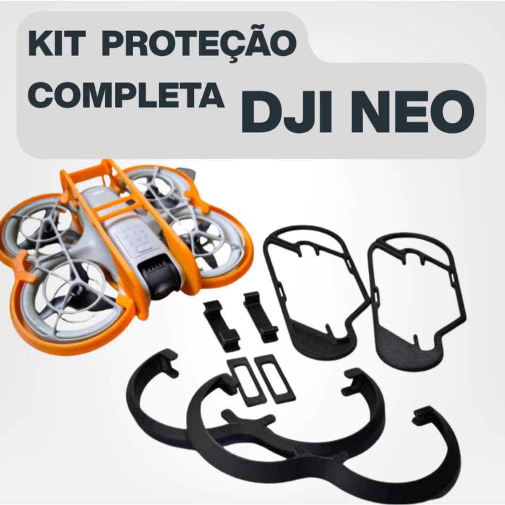 Kit Proteção DJI Neo | Corpo Câmera Gimbal | Leve, Resistente e Encaixe Preciso | Armadura Completa