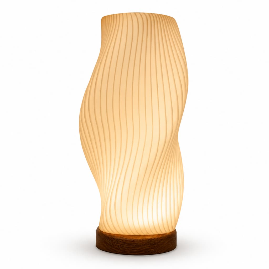 Abajur de Torre Moderno Luminária Decorativa Branca Luz LED USB Premium