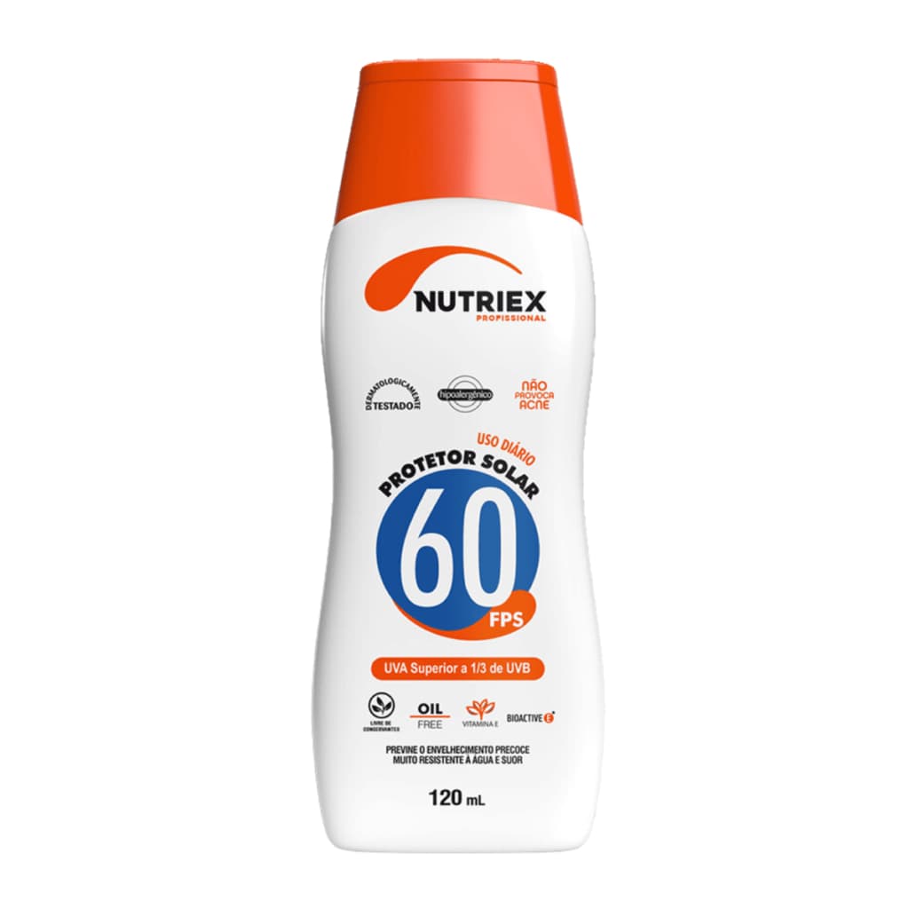 Kit 2 Protetor Solar FPS 60 Com Repelente Nutriex 120ml Proteção UVA UVB Contra Insetos
