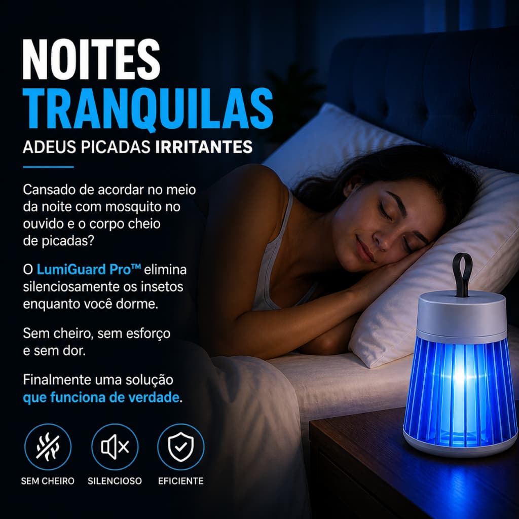 Luminaria Repelente Mosquito Portatil Usb Eletrica Anti Insetos Eficaz Silenciosa