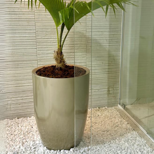 Vaso De Fibra De Vidro Madri P 61cm Brilhantes e Foscos Decorativo Lindo Vaso