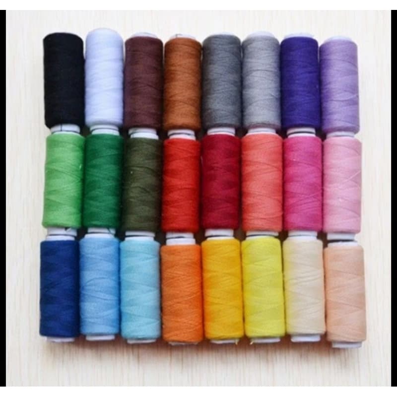 10 Roldanas de Linha de Costura com Cores Sortidas kit 2 unidades