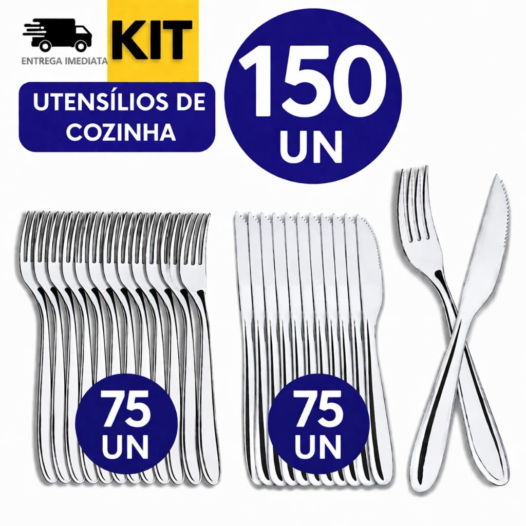 COMBO DE TALHERES EM INOX PERFEITO PARA O DIA A DIA PARA SUA CASA RESTAURANTE E FESTIVIDADES