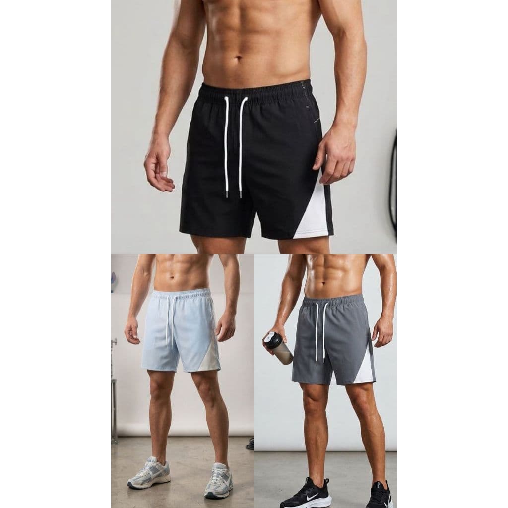 KIT BERMUDAS TACTEL MASCULINO COM ELASTANO SOFISTICADO.PRAIA.ACADEMIA.CROSSFIT.CORRER