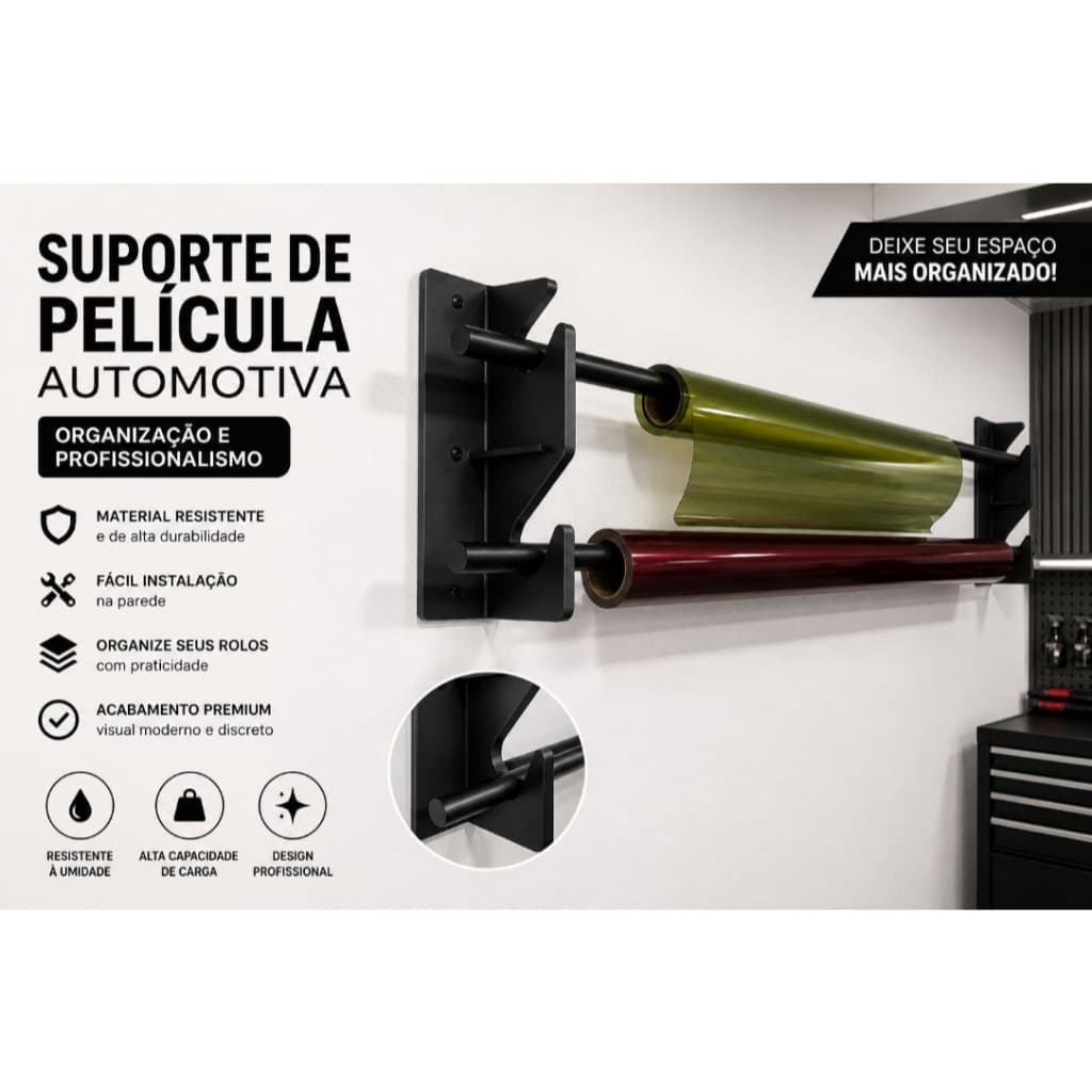 Suporte Insulfilm/Pelicula Profissional Duplo Reforçado | Qualidade Premium Alta Durabilidade