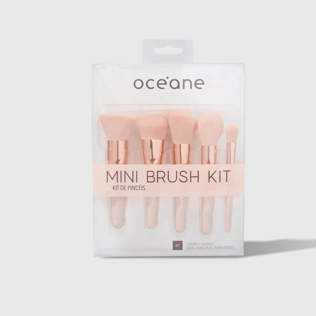 Oceane Mini Kit com 5 Pincéis - Mini Brush Kit