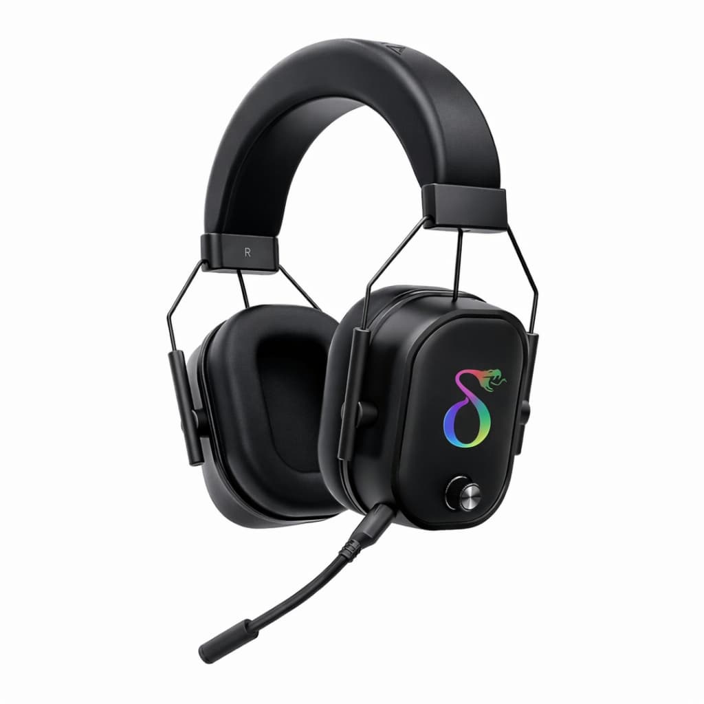 Headset Gamer com Fio RGB Estéreo com Microfone Ajustável e Conexão P2 3.5mm