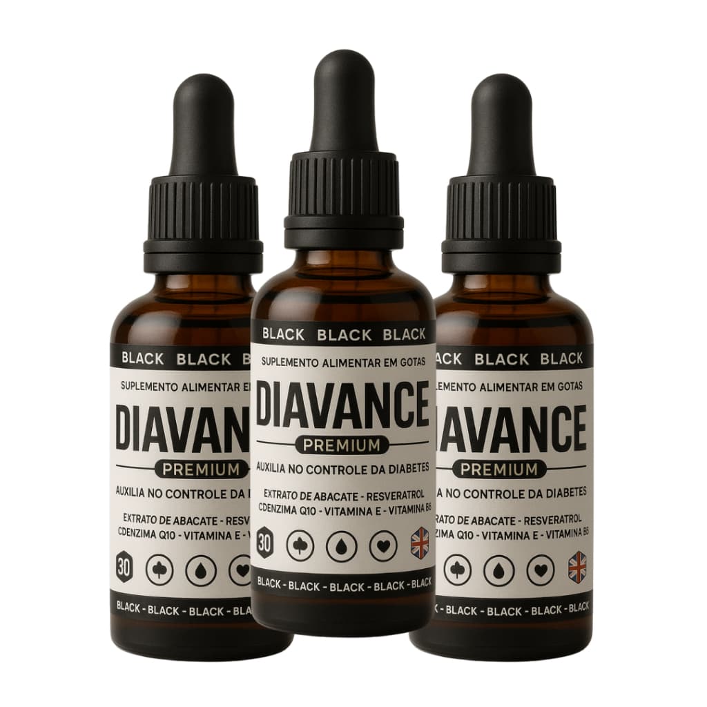 Kit 3 Frascos Diavance Premium Original – Equilíbrio do Açúcar no Sangue | 100% Natural + NF
