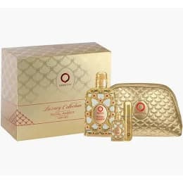 Kit Perfume Orientica Royal Amber Unissex 80ml 7,5ml Necessaire