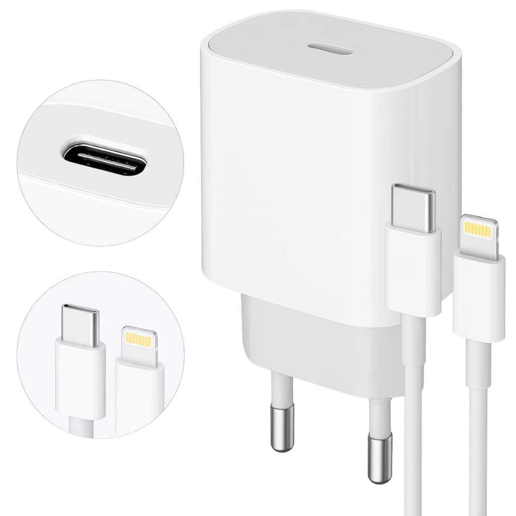Carregador Turbo 20w Lightining / Tipo C para Iphone