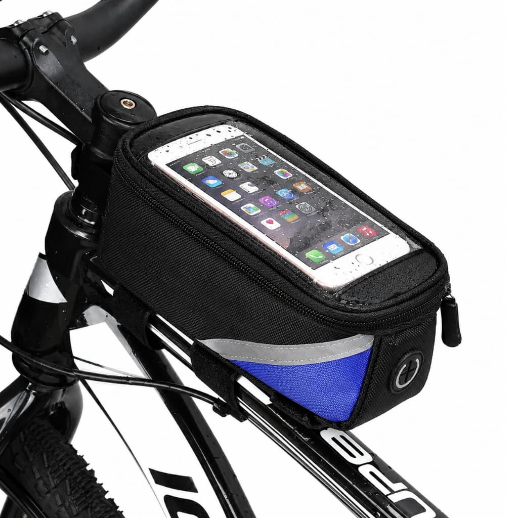 Bolsa Quadro Bike Porta Celular Suporte Impermeável Case Zíper Bicicleta MTB Speed