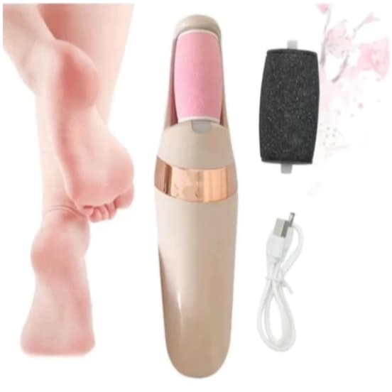 Lixador de Pé Elétrico Esfoliador Tira Calos Pedicure Portátil Marisa Lixa Elimina Calo Portátil Usb