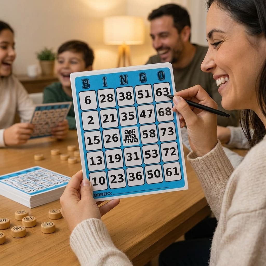 Kit 2 Cartela Bingo 96 Folhas 11x9cm Jogo Recreativo
