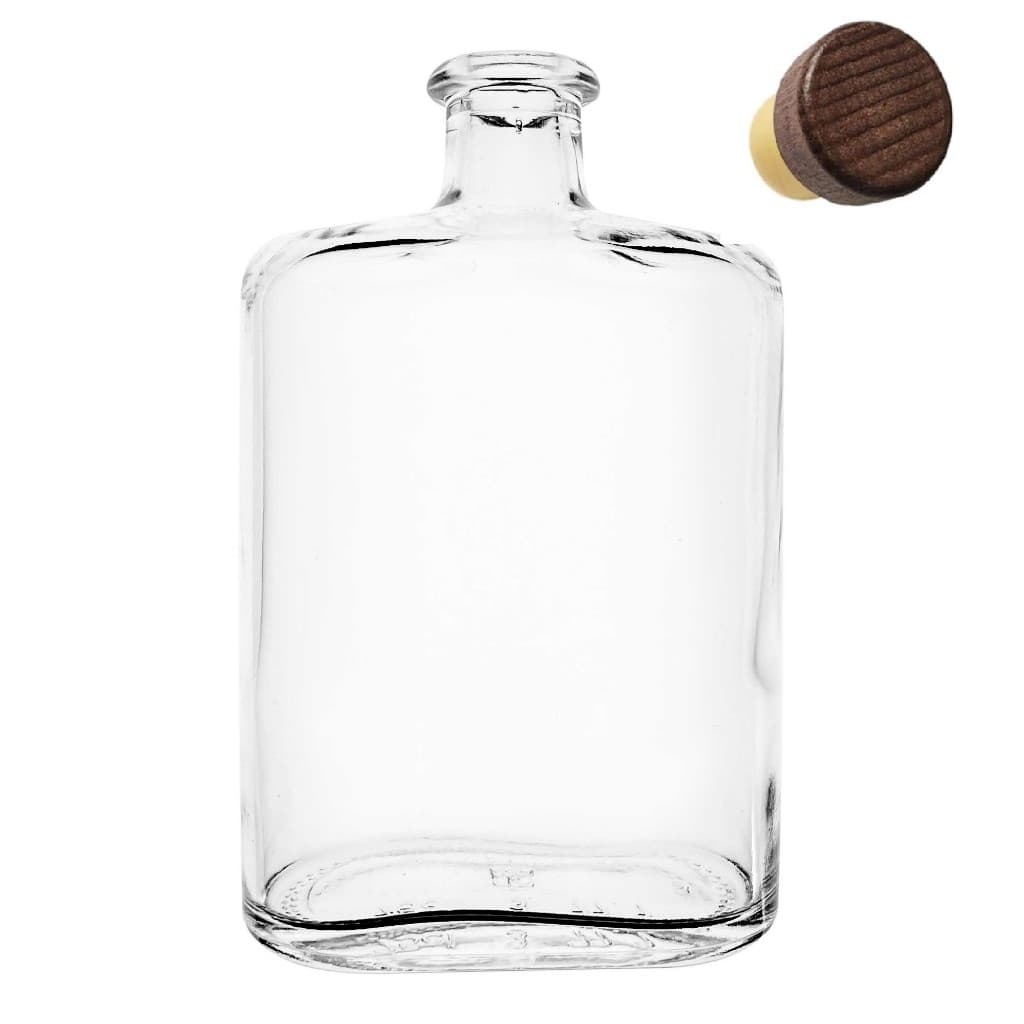 Garrafa de Vidro Borgô 750 ml Luxo para Eventos Bebidas Mesa Posta Presente - Cx c/ 1 un