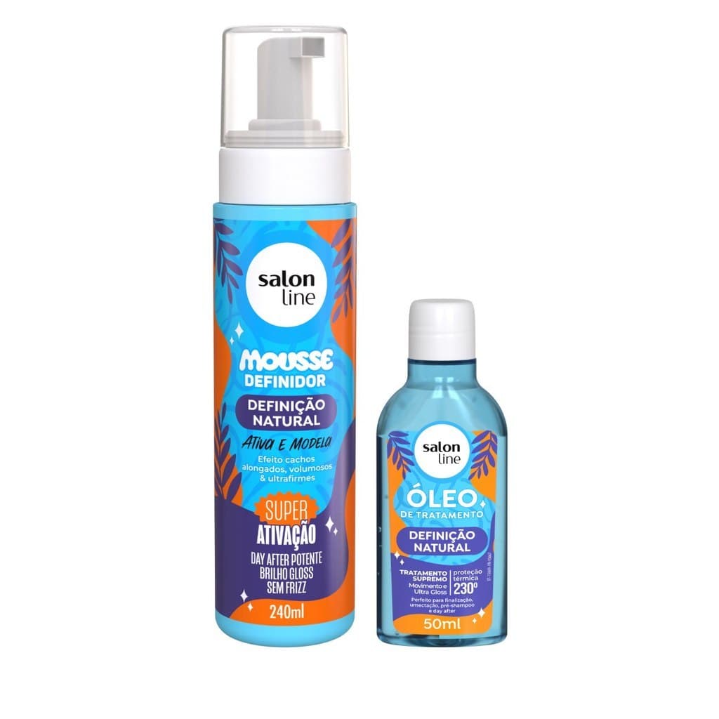 Kit Definição Natural Óleo de Tratamento e Mousse Definidor