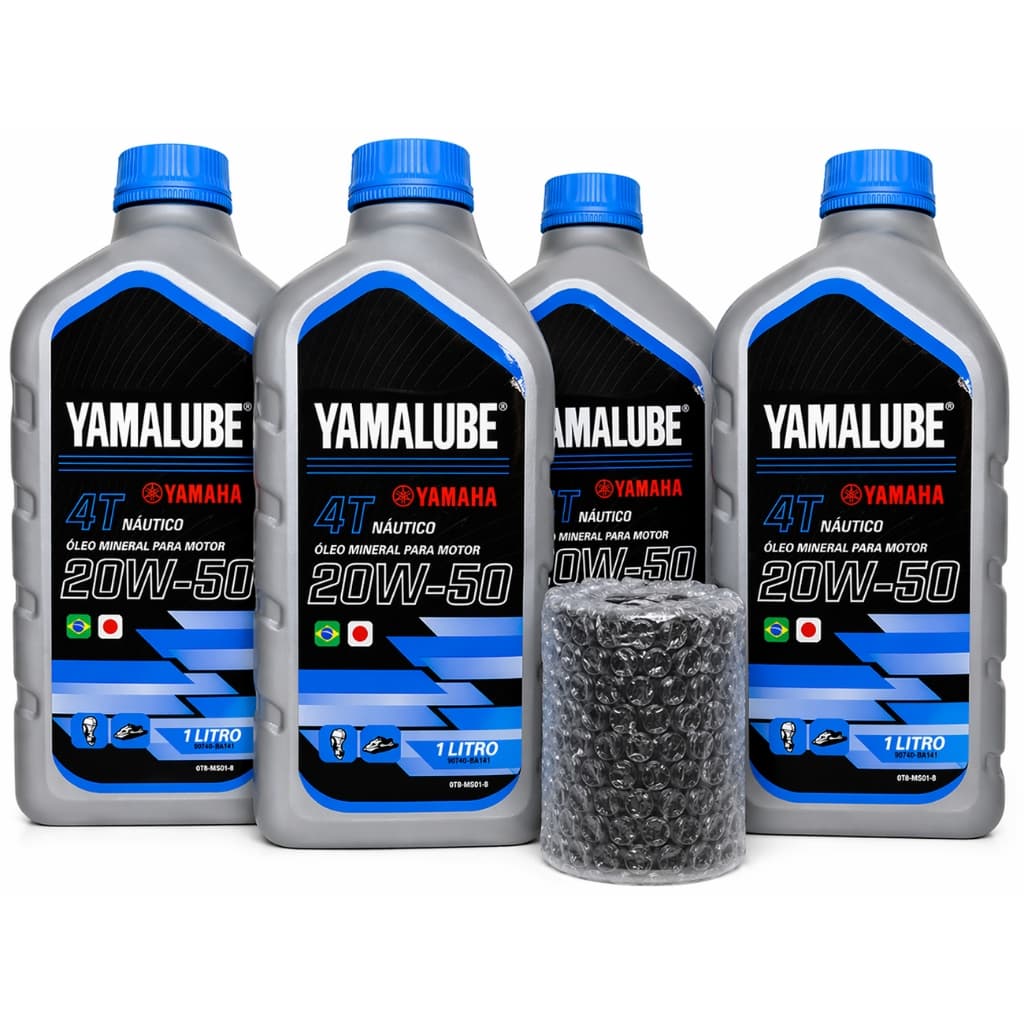 KIT ÓLEO E FILTRO OLEO MOTOR JET SKI YAMAHA 4T 1800CC VXR/HO/FZR/FZS/SHO/SVHO