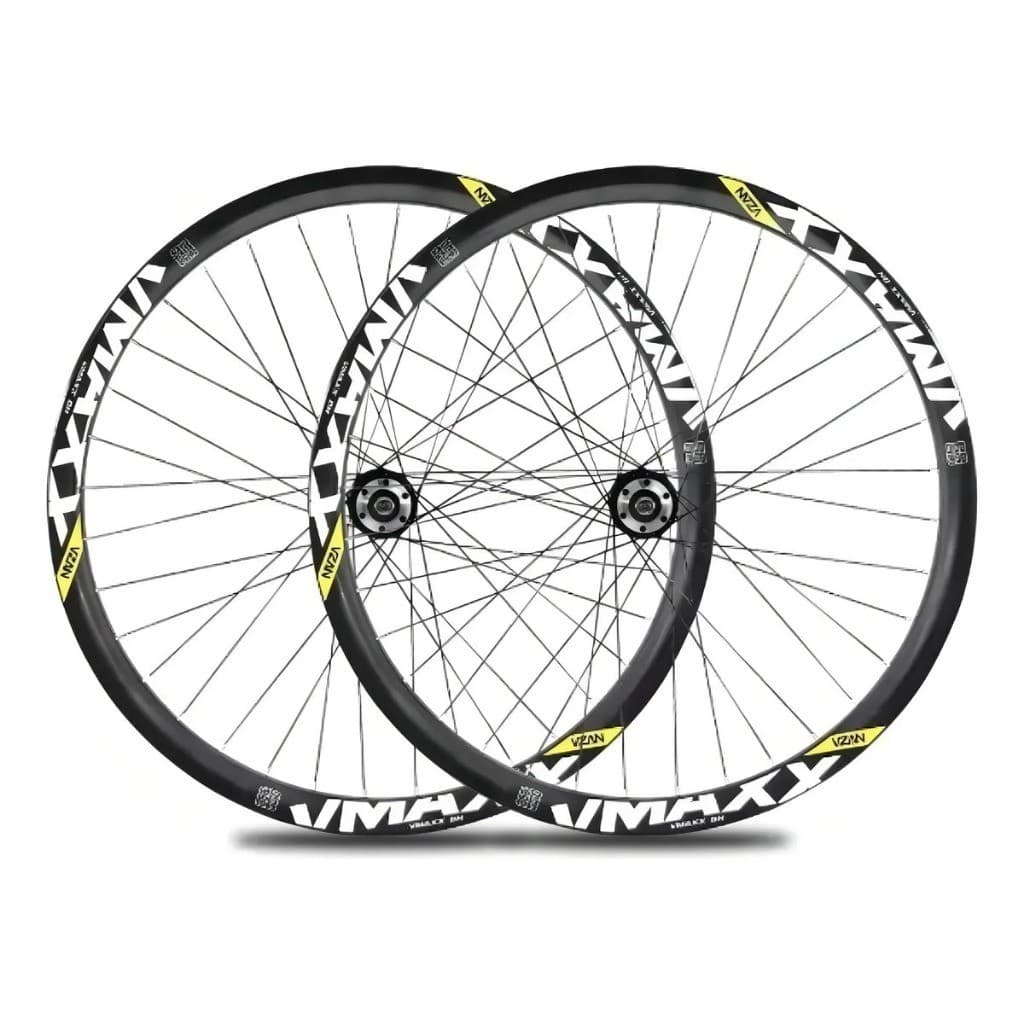 Par de Roda 29 Montada Alinha Vmaxx Sl Preto Aero Cubo de Roda Livre Freio a Disco 72Und de Raios