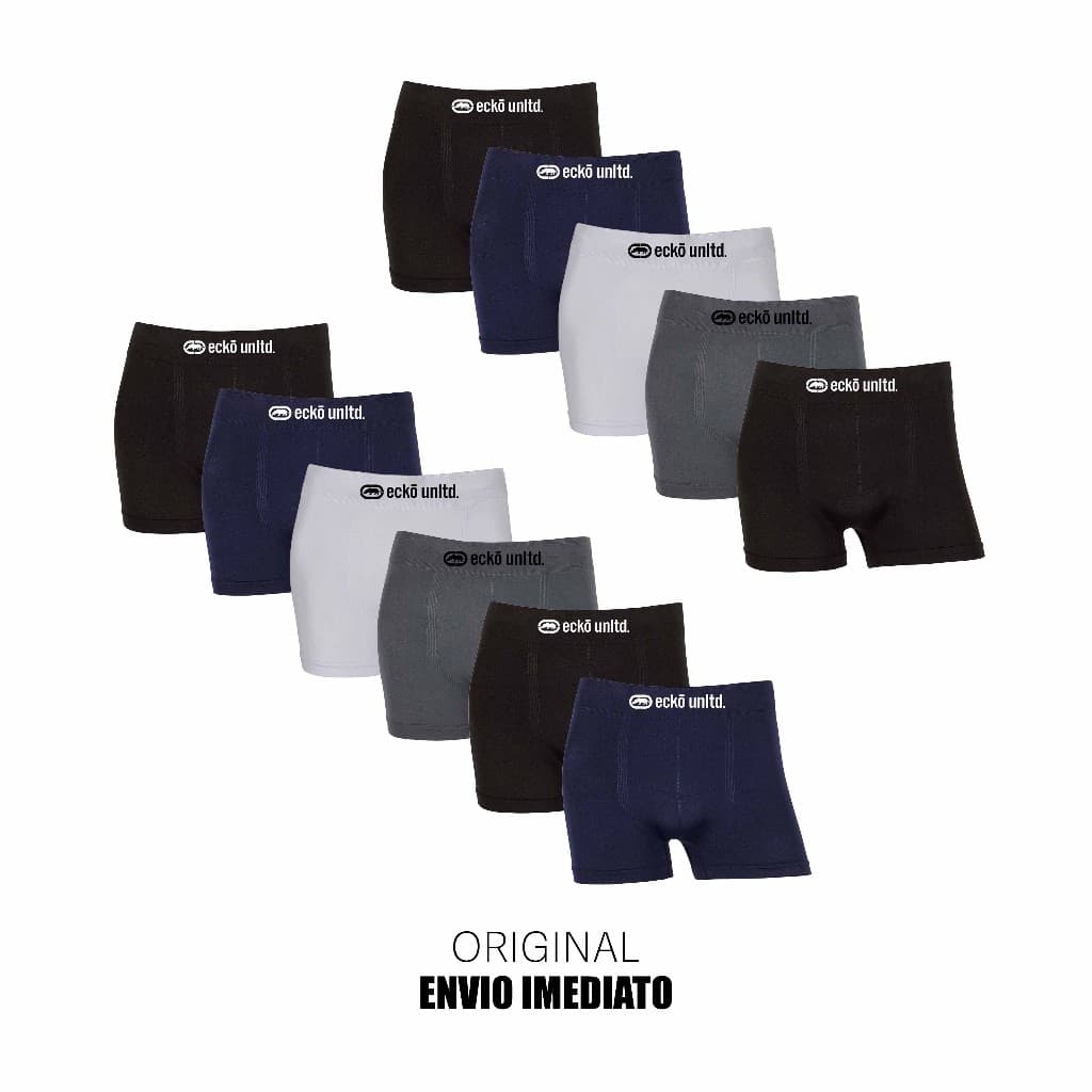 Kit 5 ou 11 Cuecas Sem Costura Originais marca Ecko Microfibra