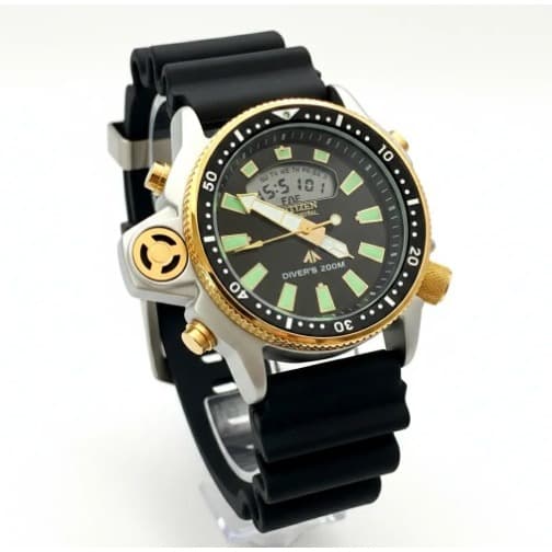 relógio masculino aqualnd ouro esportivo luxo + brinde