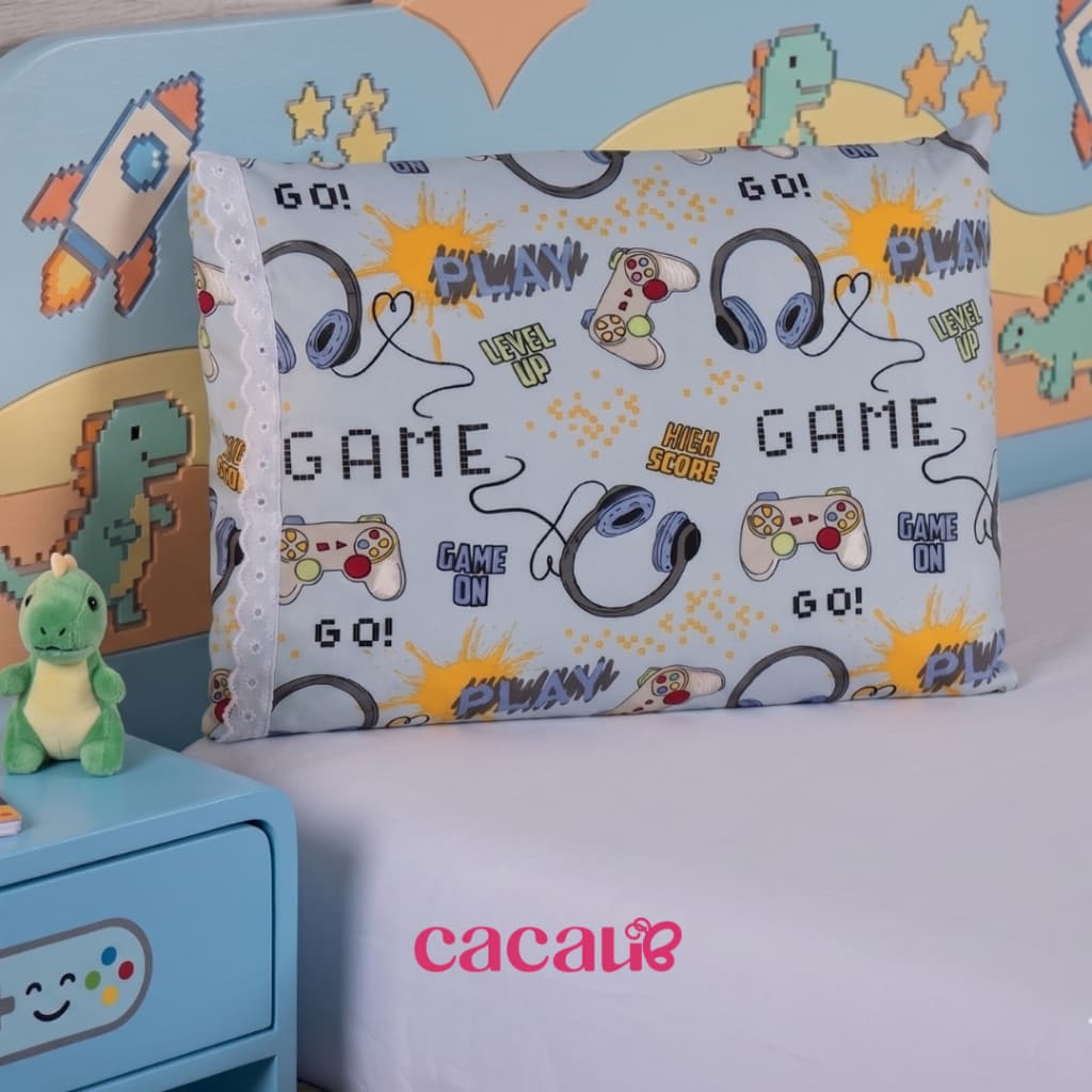 Par Fronha Infantil Estampada Personagens Desenhos Váriados
