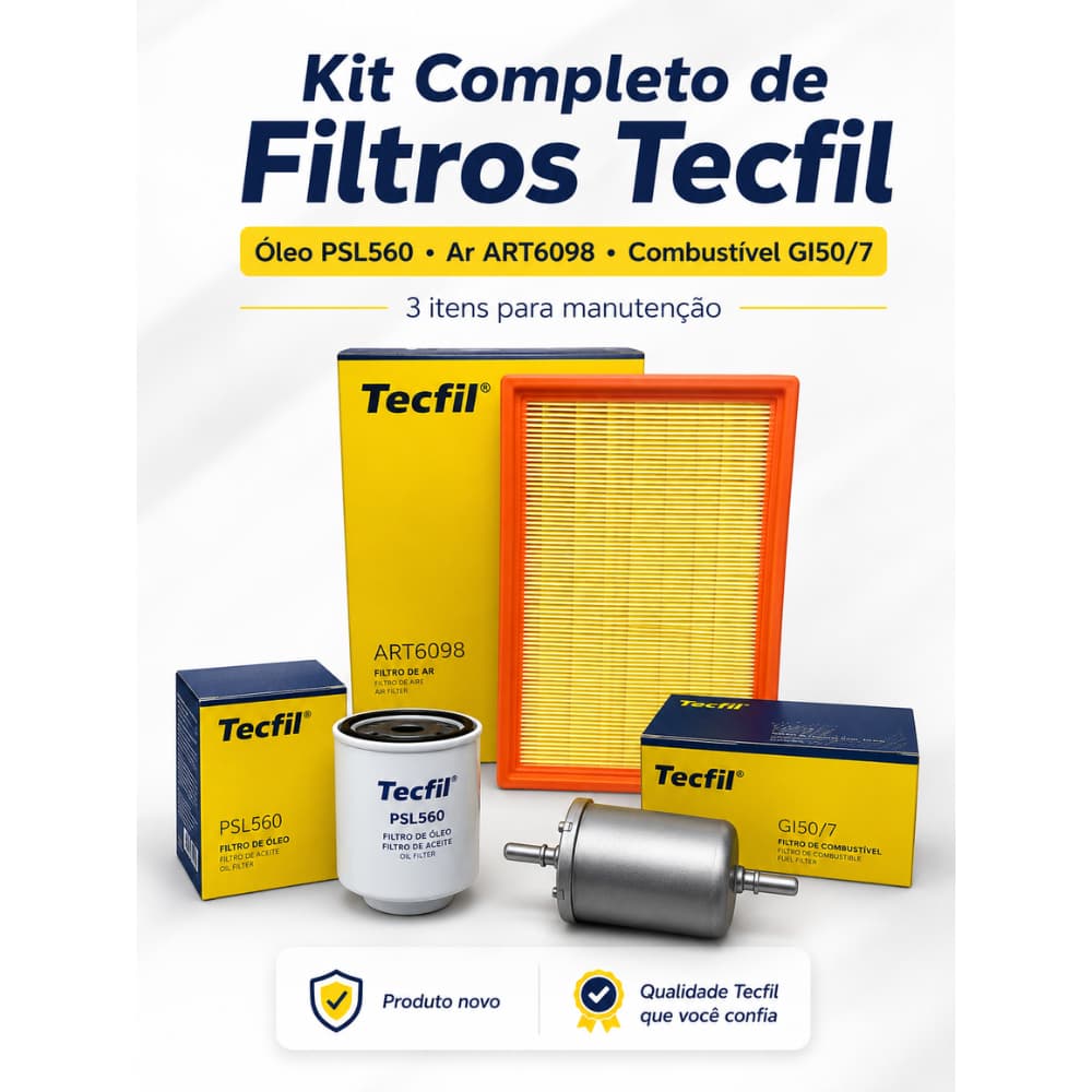 Filtros Óleo Ar Combustível Tecfil Gol Fox Voyage Saveiro