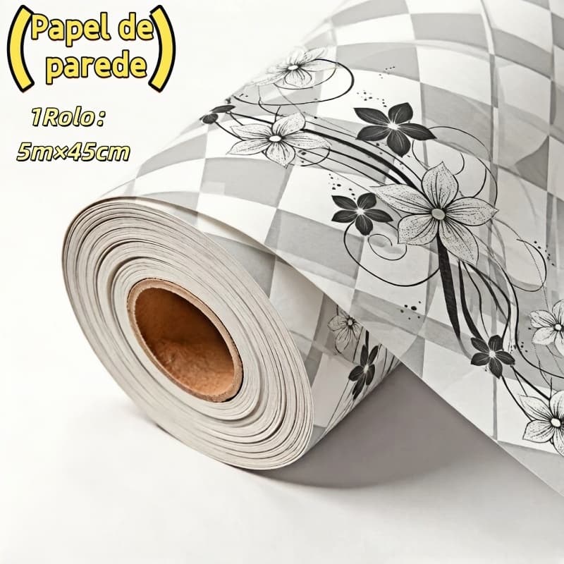 5/10/15/20 Metros Adesivo Papel de Parede Autocolante 5m x 45cm Madeira Mármore Geométrico 2,25m²