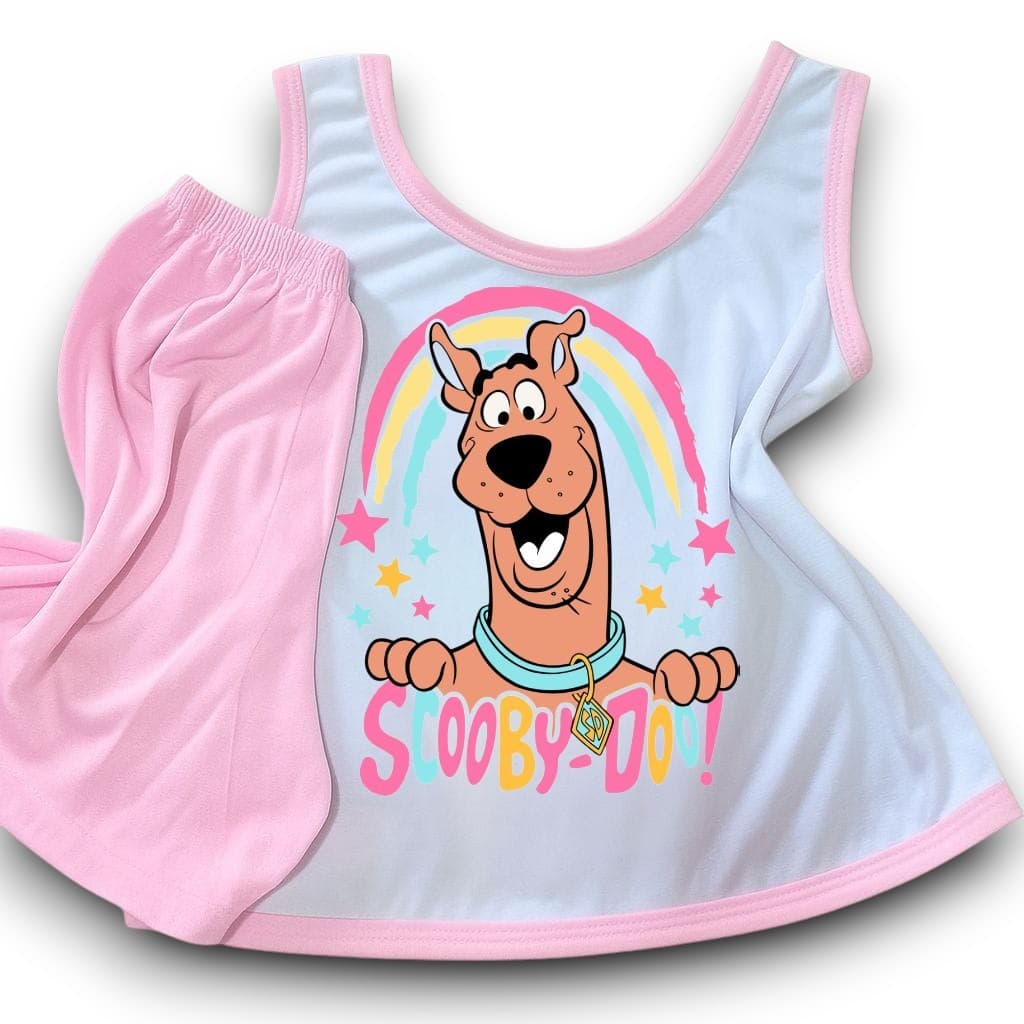 Pijama menina regata infantil verão/do P ao GG personagens