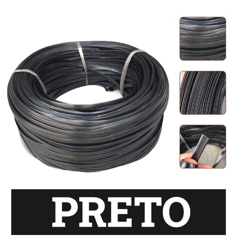 ROLO DE FIBRA SINTETICA PRETO ROLO DE JUNCO PRETO PARA TRAMADOS