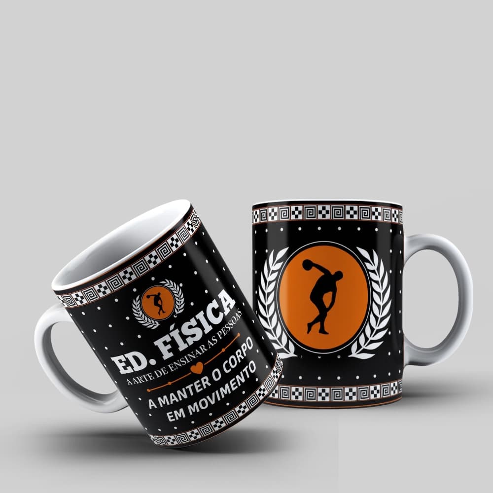 Caneca Ed Física Arte Ensinar Corpo Em Movimento Presente