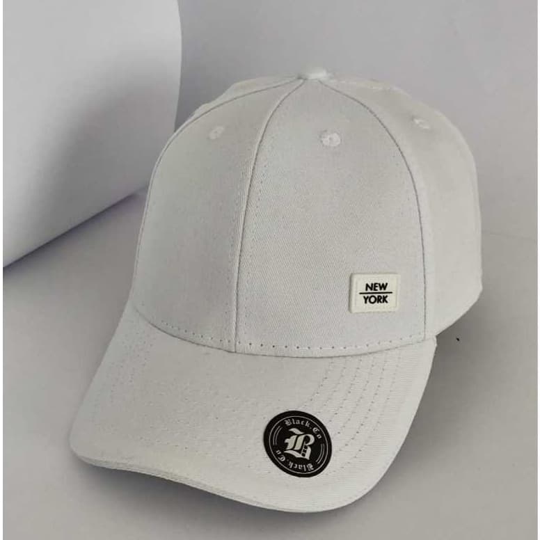 Boné Black.Co Branco Off New York Fivela personalizada Aba Curva