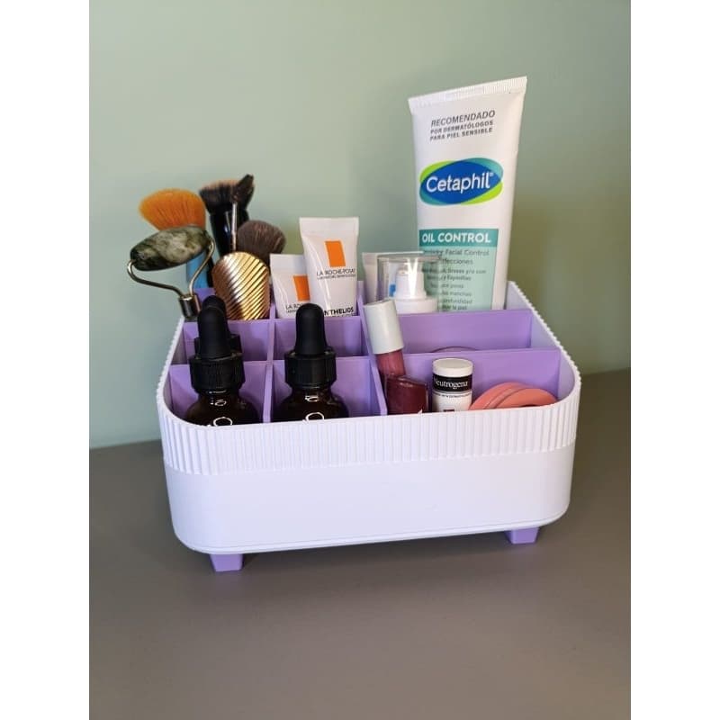 Organizador de Skincare e Maquiagem Premium - Design Exclusivo 3D