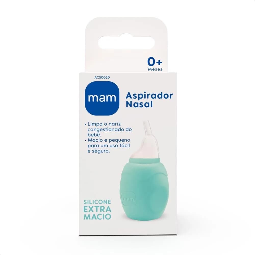 Aspirador Sugador Nasal Infantil Silicone Extra Macio Mam